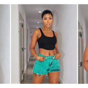 Teal Womens Shorts - Size Large - MuurSwag - NWT